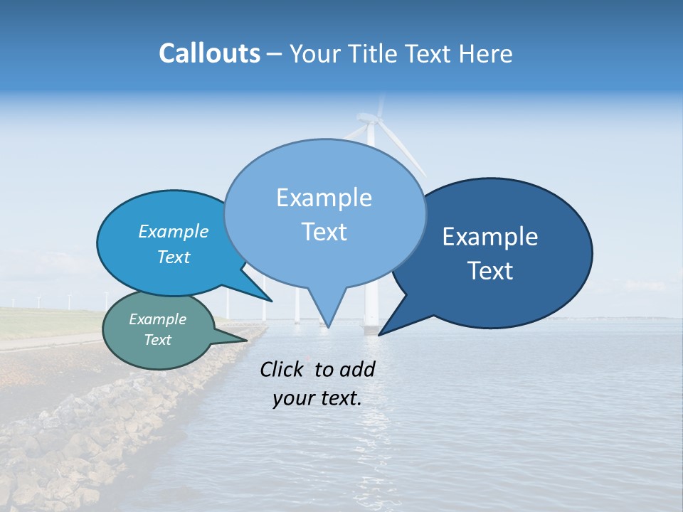 Water Silhouette Industrial PowerPoint Template