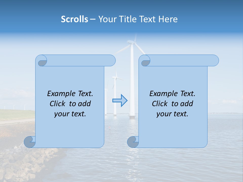 Water Silhouette Industrial PowerPoint Template