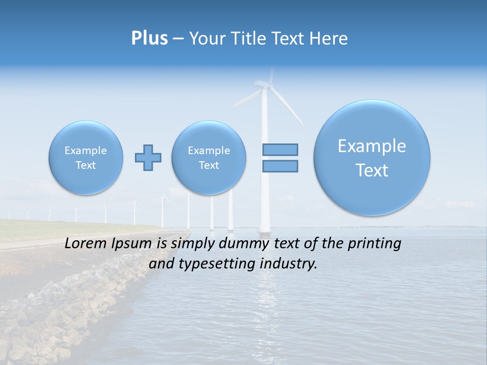 Water Silhouette Industrial PowerPoint Template