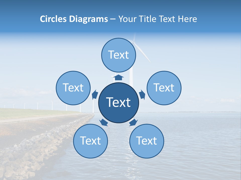 Water Silhouette Industrial PowerPoint Template