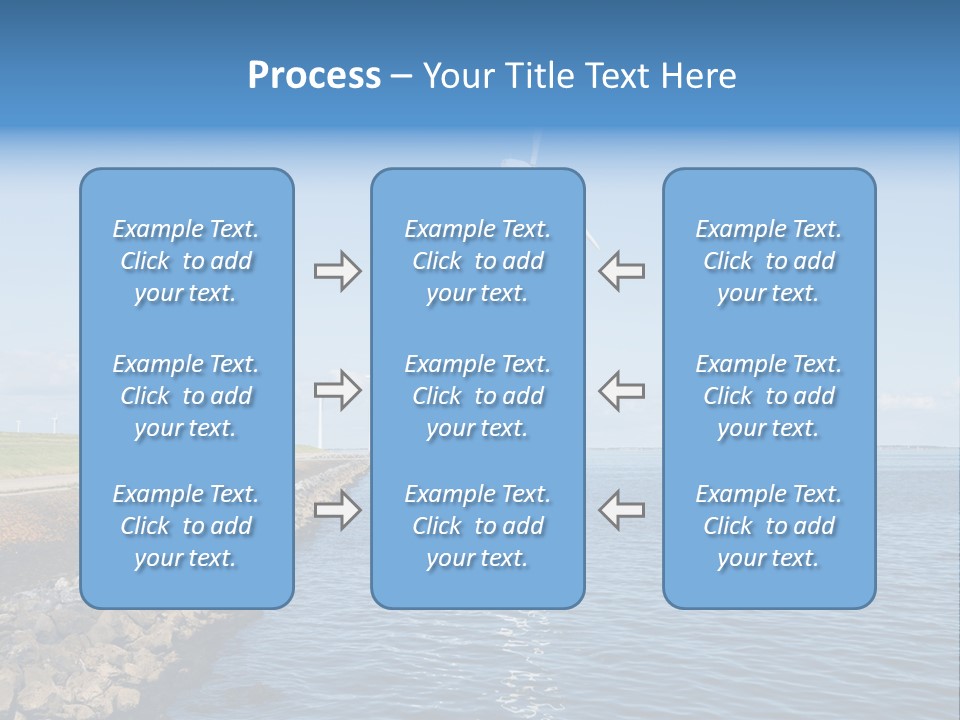 Water Silhouette Industrial PowerPoint Template