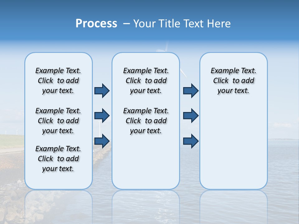 Water Silhouette Industrial PowerPoint Template