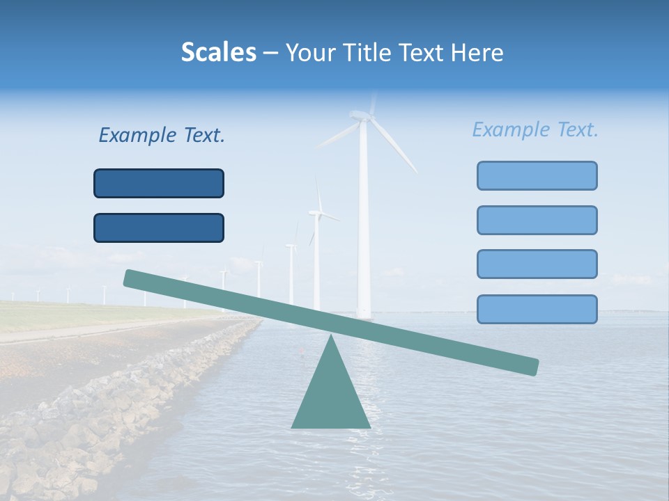 Water Silhouette Industrial PowerPoint Template