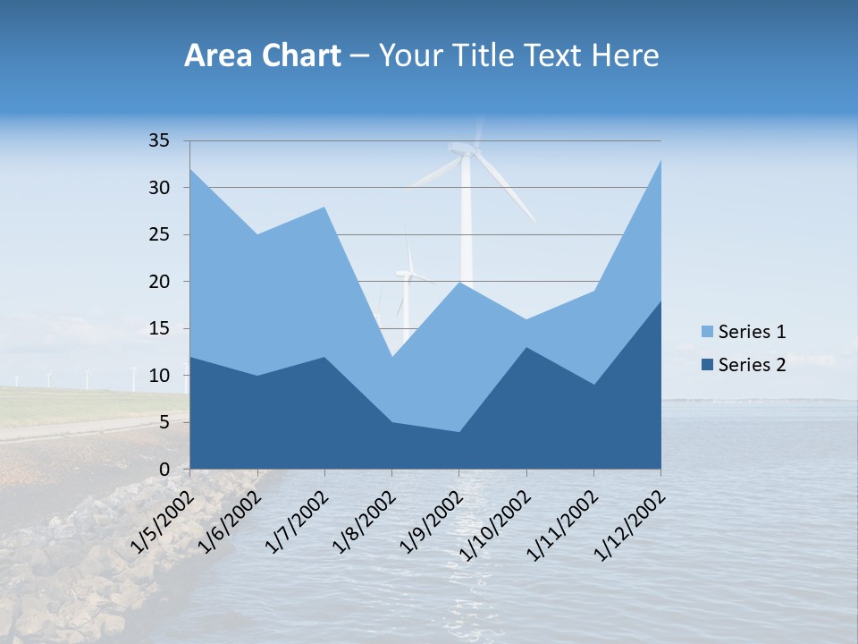 Water Silhouette Industrial PowerPoint Template