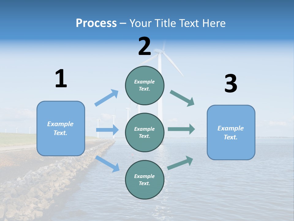 Water Silhouette Industrial PowerPoint Template