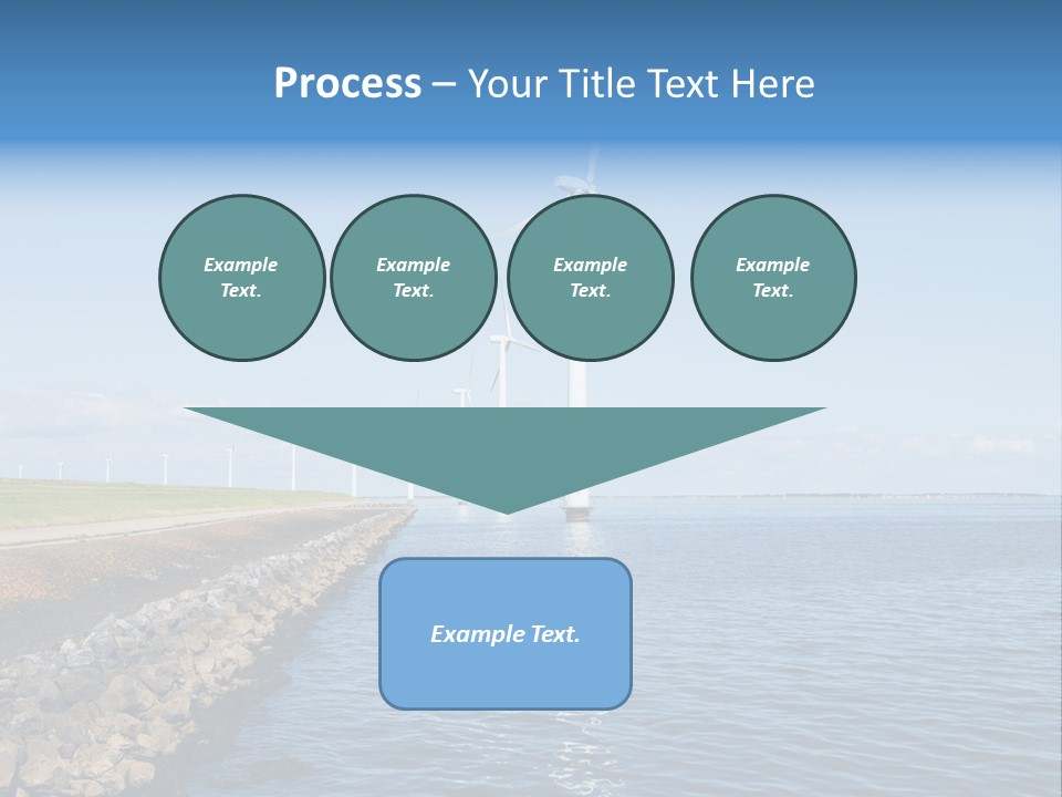 Water Silhouette Industrial PowerPoint Template