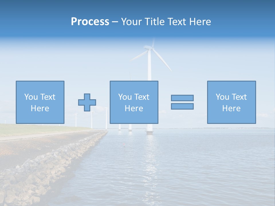 Water Silhouette Industrial PowerPoint Template