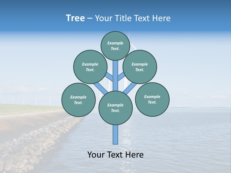 Water Silhouette Industrial PowerPoint Template