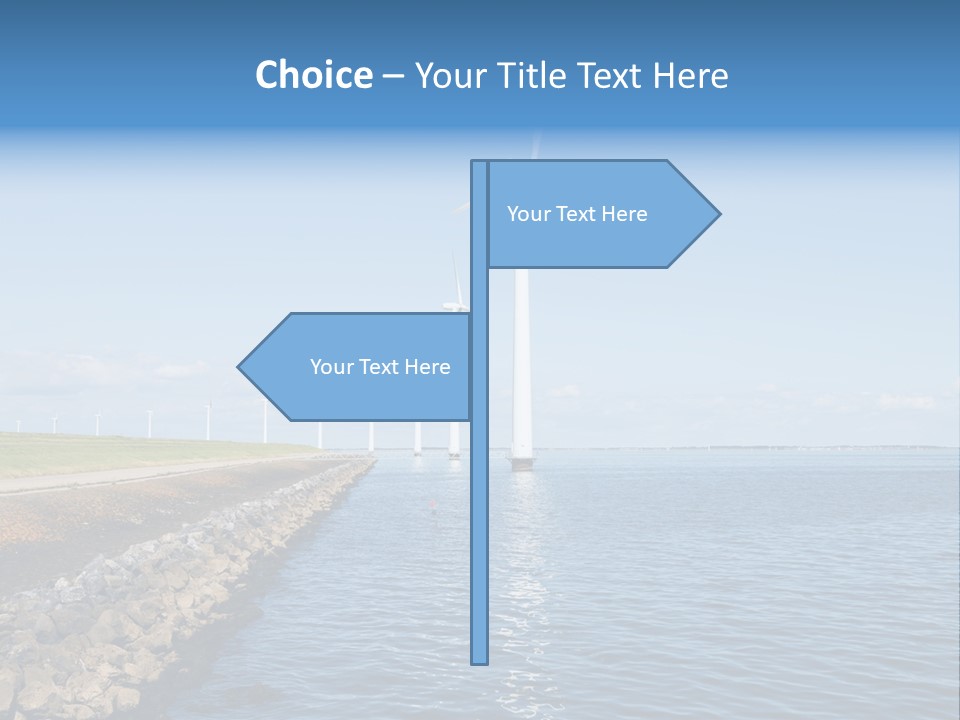 Water Silhouette Industrial PowerPoint Template