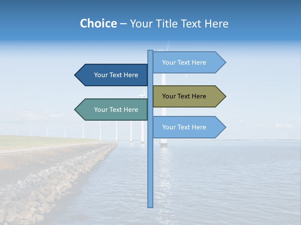 Water Silhouette Industrial PowerPoint Template