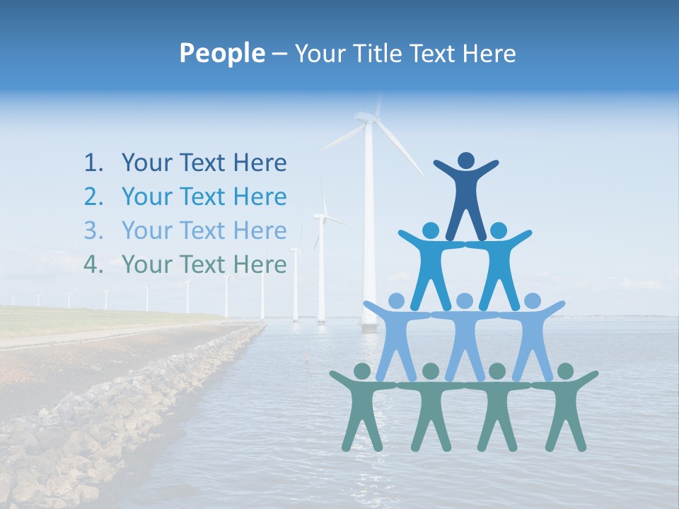 Water Silhouette Industrial PowerPoint Template