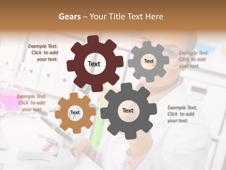 University Close Up Medicine PowerPoint Template