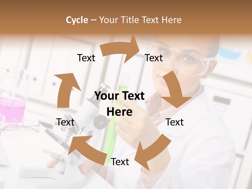 University Close Up Medicine PowerPoint Template