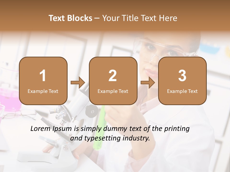 University Close Up Medicine PowerPoint Template
