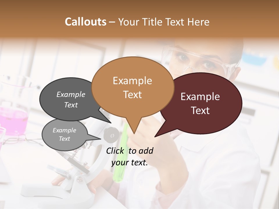University Close Up Medicine PowerPoint Template