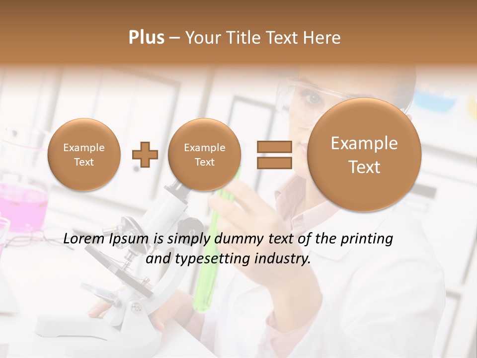 University Close Up Medicine PowerPoint Template