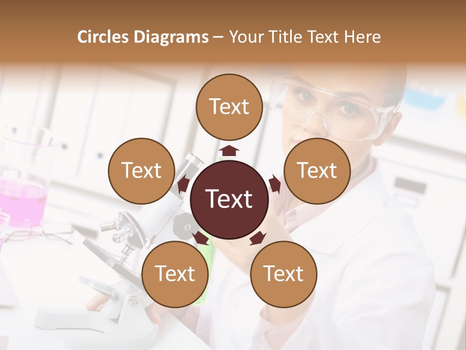 University Close Up Medicine PowerPoint Template