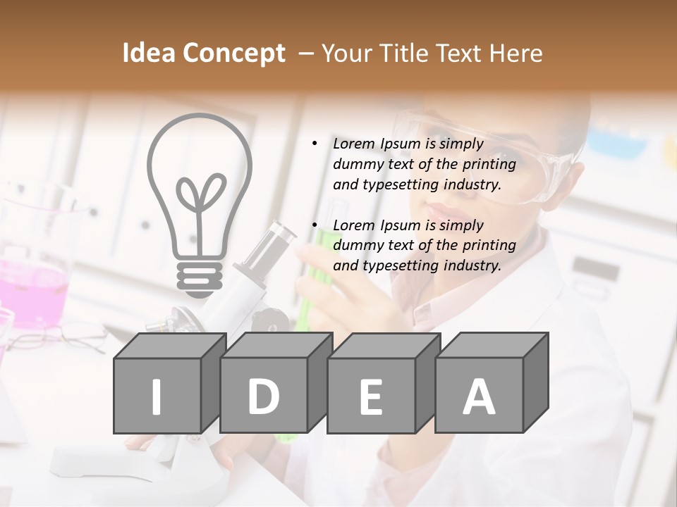 University Close Up Medicine PowerPoint Template