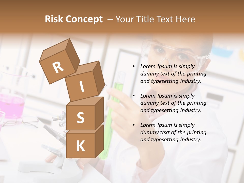 University Close Up Medicine PowerPoint Template