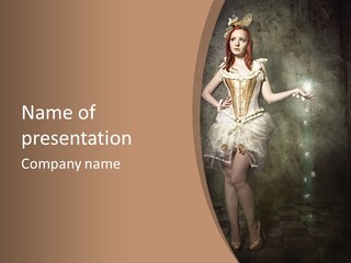 Gothic Glitter Sombre PowerPoint Template