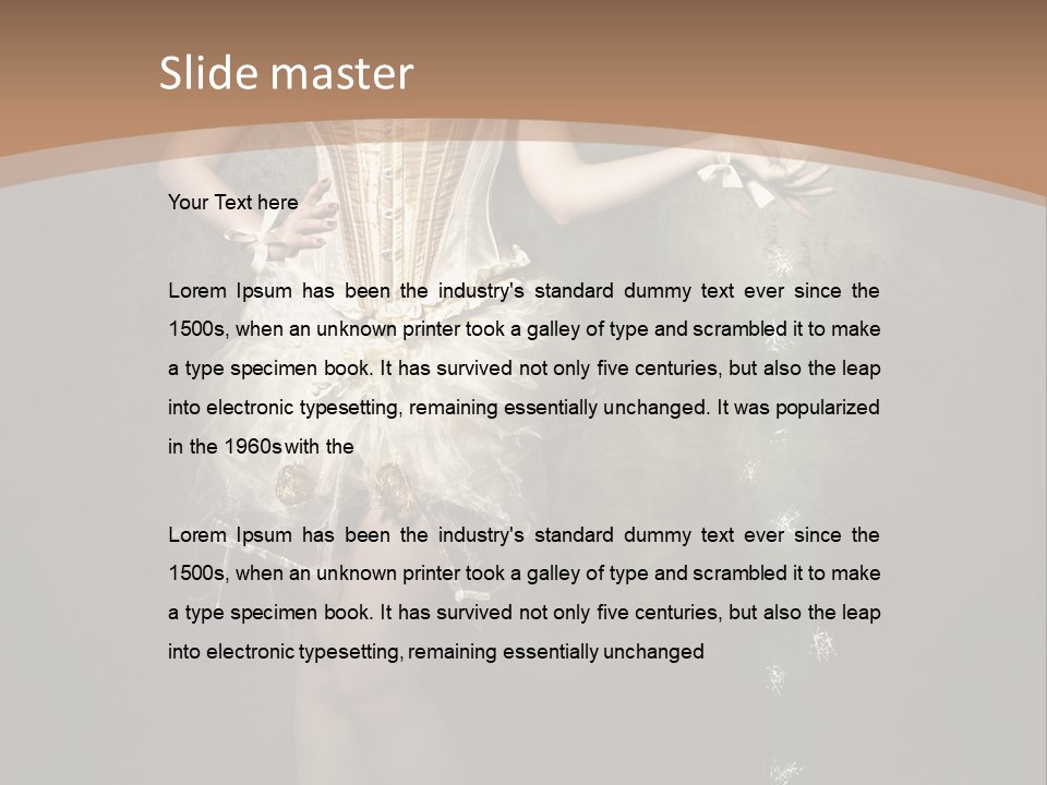 Gothic Glitter Sombre PowerPoint Template