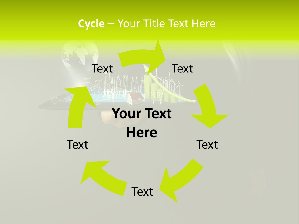 Hold Cloud Mail PowerPoint Template