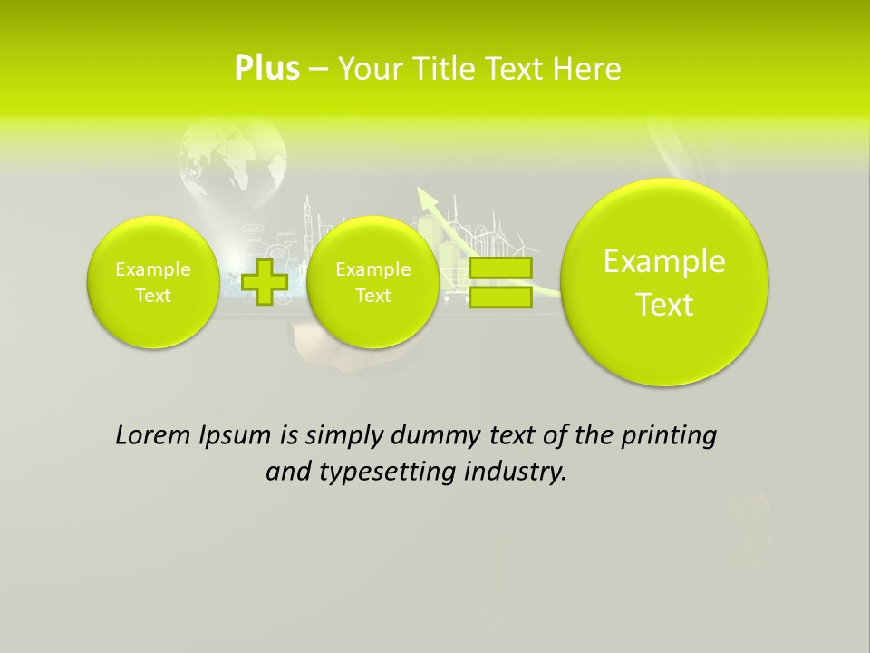 Hold Cloud Mail PowerPoint Template