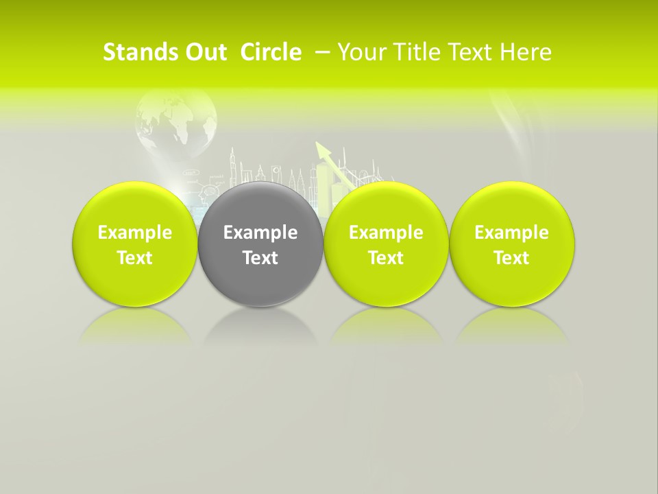 Hold Cloud Mail PowerPoint Template