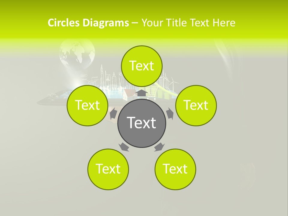 Hold Cloud Mail PowerPoint Template