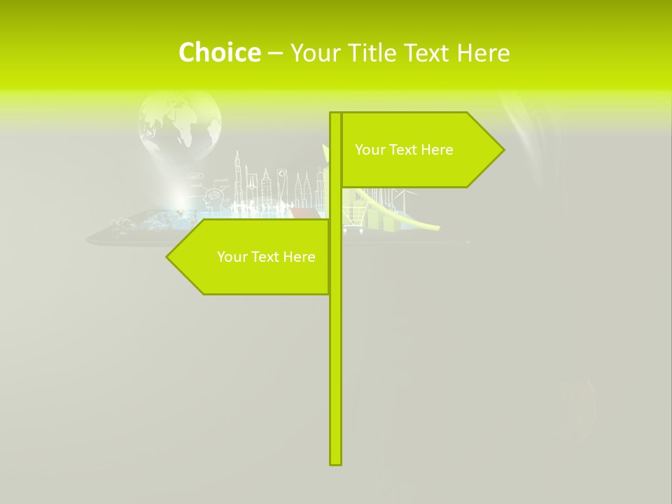 Hold Cloud Mail PowerPoint Template