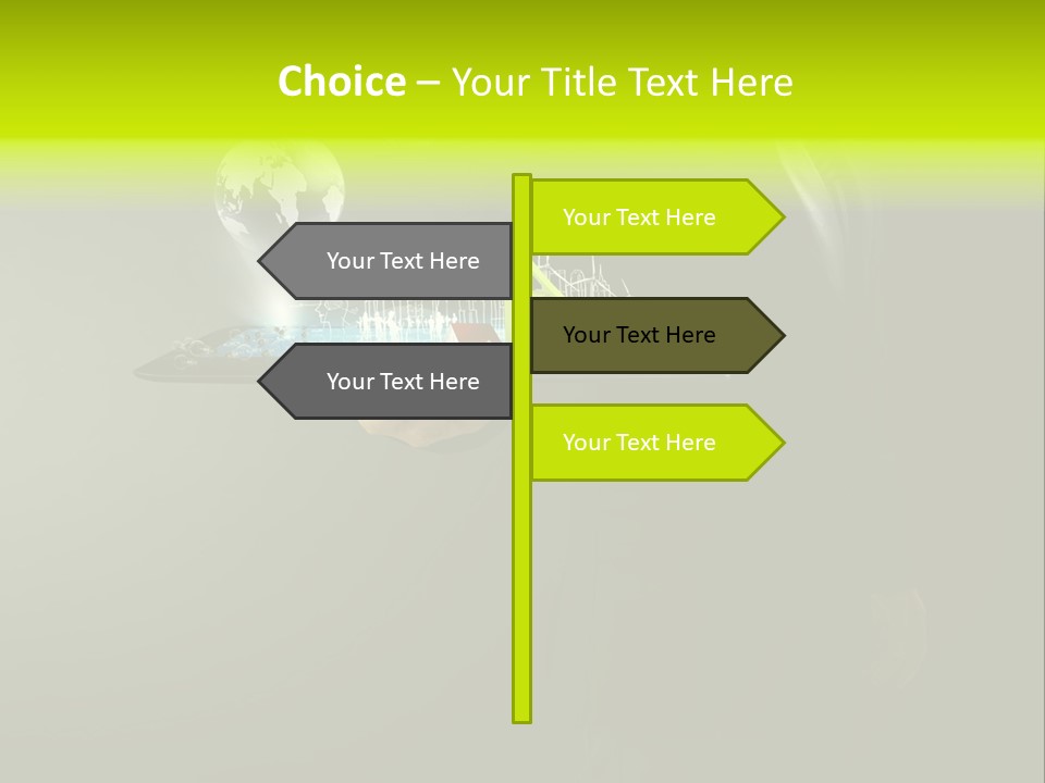 Hold Cloud Mail PowerPoint Template