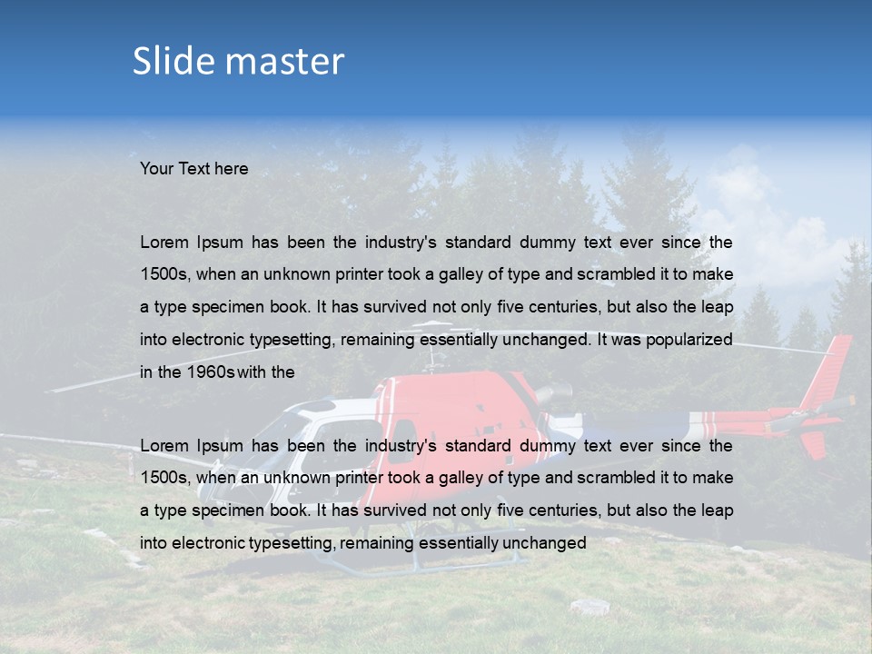 Leisure Explore Airborne PowerPoint Template