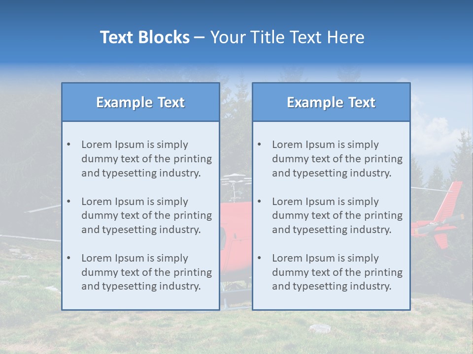 Leisure Explore Airborne PowerPoint Template