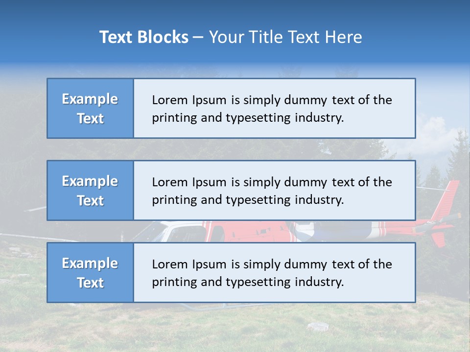 Leisure Explore Airborne PowerPoint Template