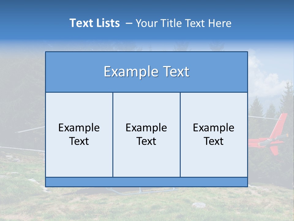 Leisure Explore Airborne PowerPoint Template