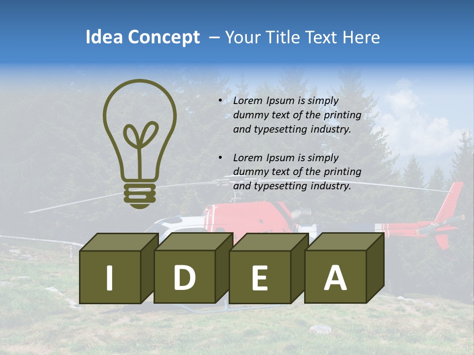 Leisure Explore Airborne PowerPoint Template