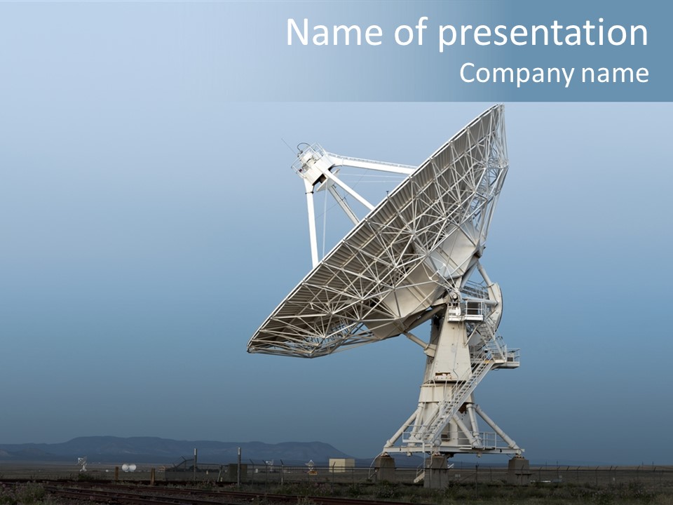 Antenna Wireless Technology Astronomy PowerPoint Template