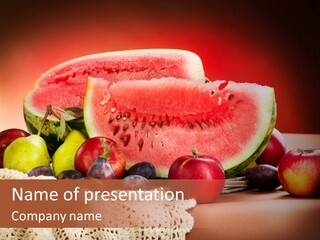 Vitamin Colour Still PowerPoint Template