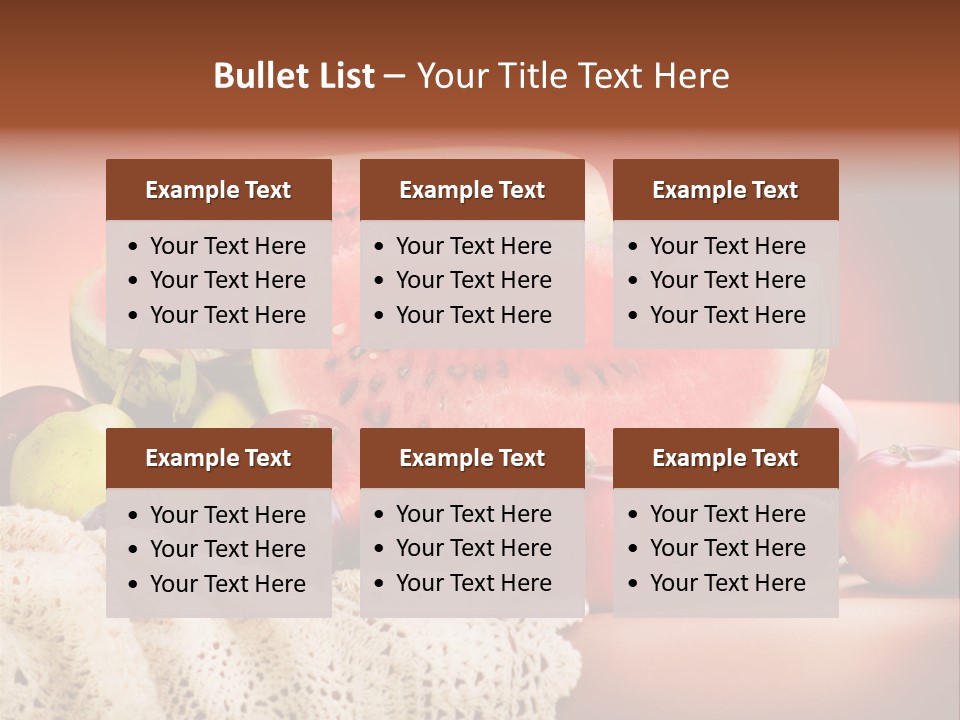 Vitamin Colour Still PowerPoint Template