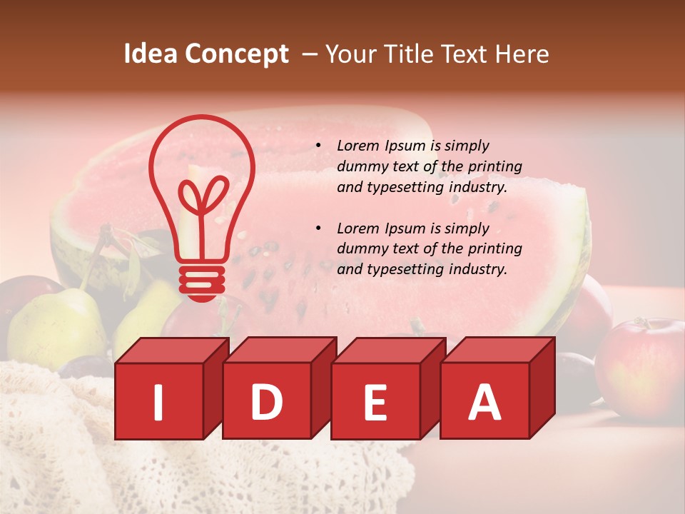 Vitamin Colour Still PowerPoint Template