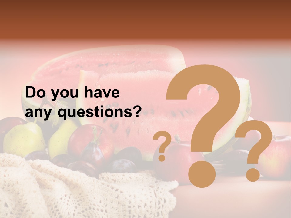 Vitamin Colour Still PowerPoint Template