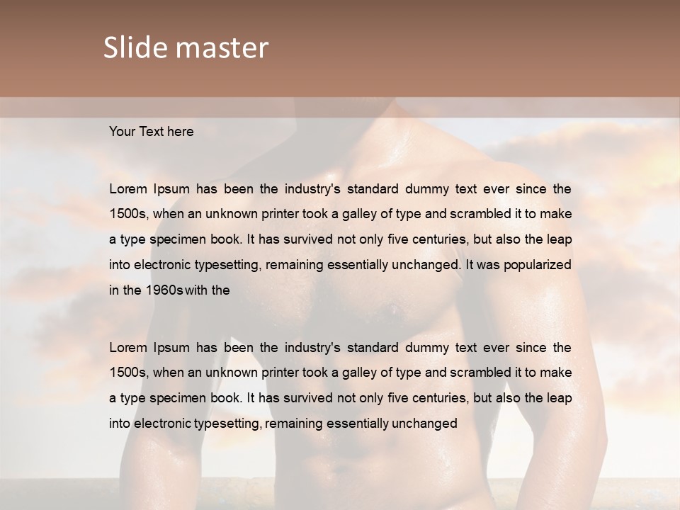 Abs Water Arm PowerPoint Template