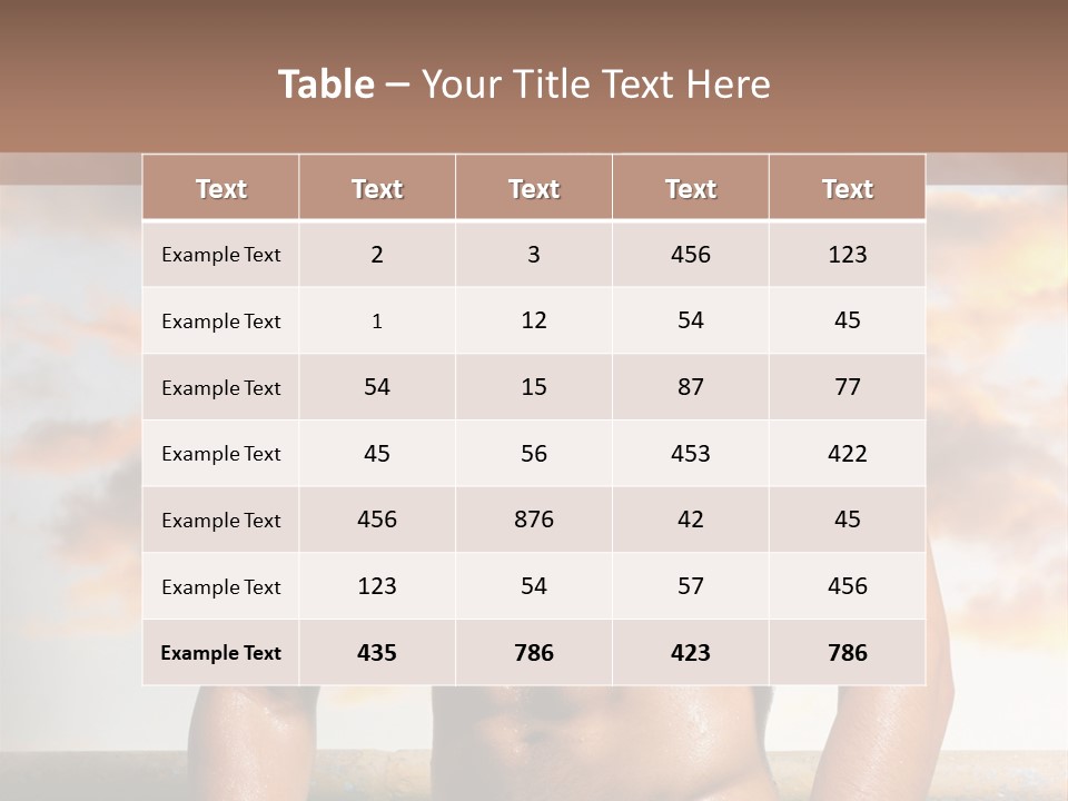 Abs Water Arm PowerPoint Template