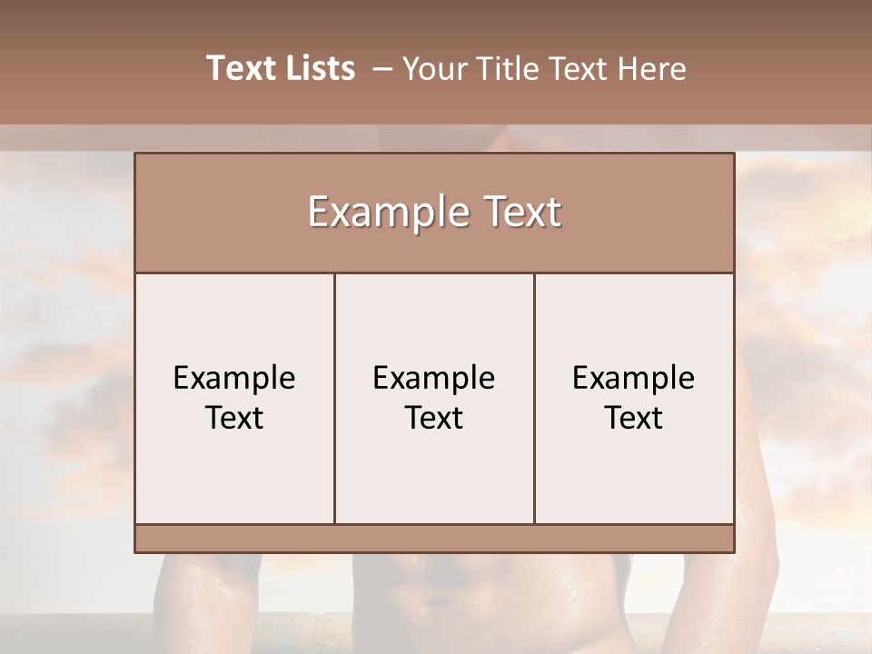 Abs Water Arm PowerPoint Template