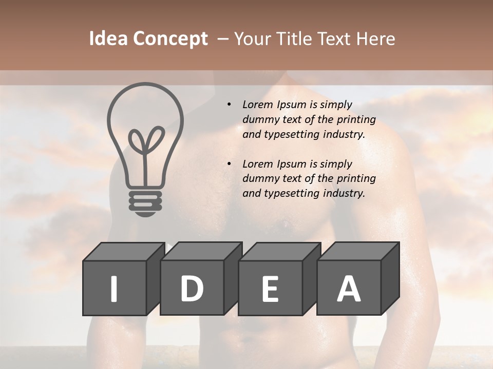 Abs Water Arm PowerPoint Template