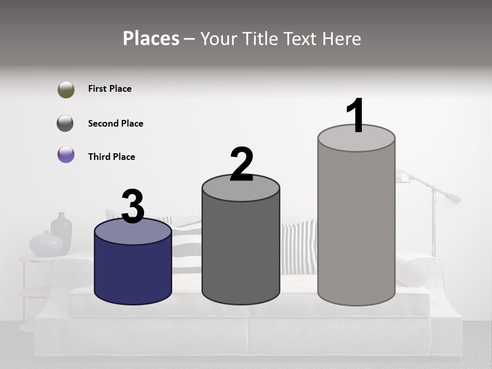 Light Residence Couch PowerPoint Template
