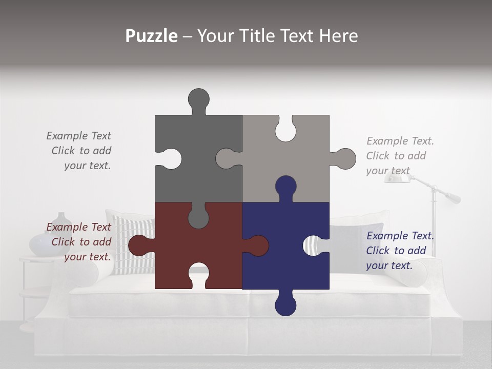 Light Residence Couch PowerPoint Template