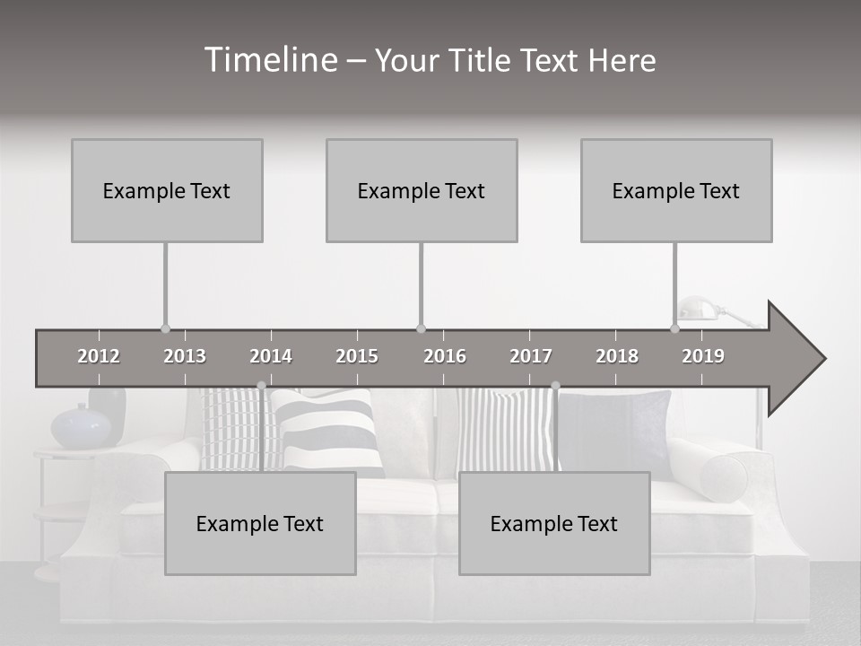 Light Residence Couch PowerPoint Template