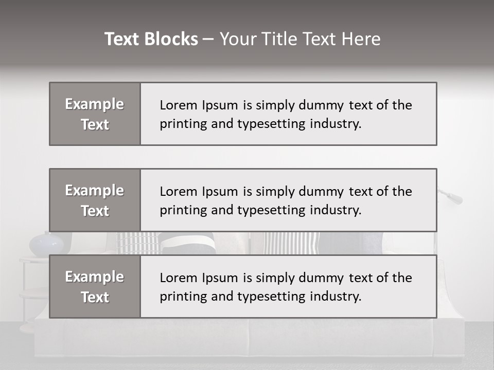 Light Residence Couch PowerPoint Template
