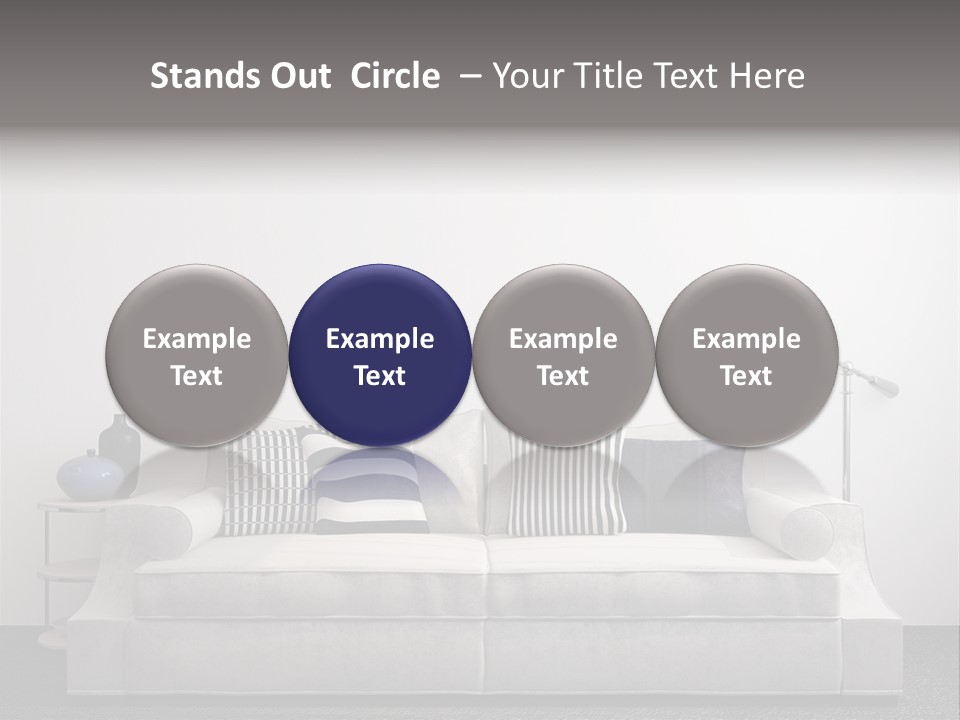 Light Residence Couch PowerPoint Template